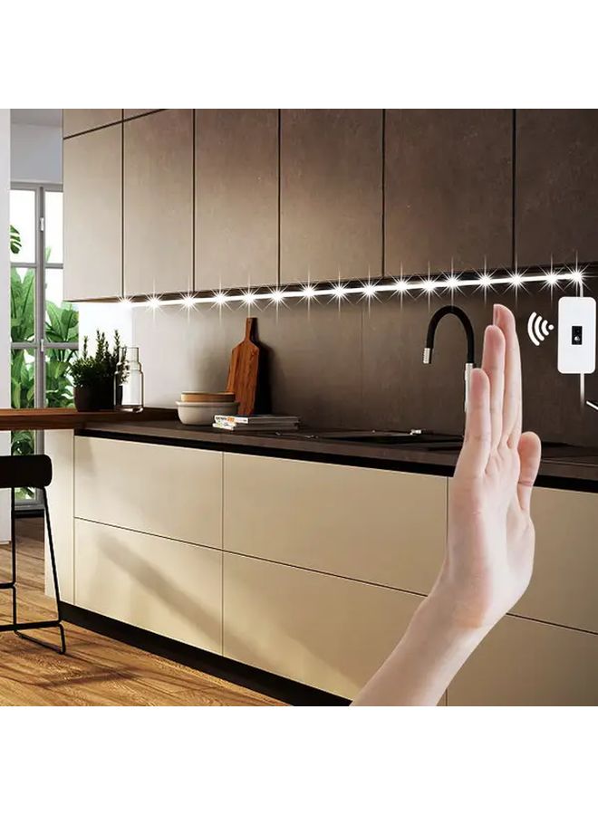 3M Cool White USB LED Kitchen Backlight Strip with Motion Sensor Wave Switch Control - Image 5