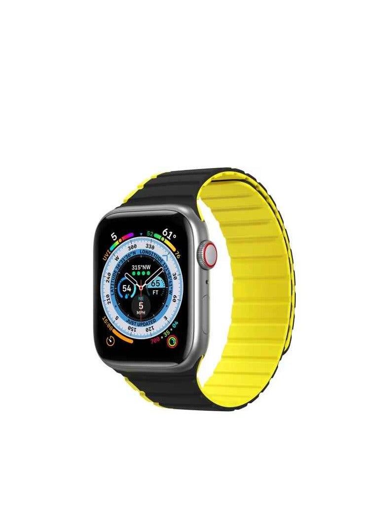 Dux Ducis LD Series Band for Apple Watch 42/44/45/49mm - Black Yellow