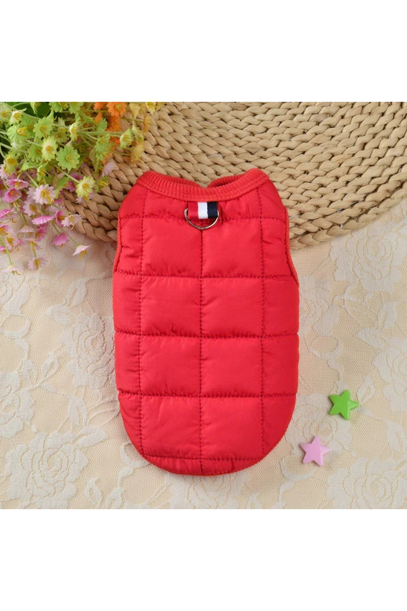 erorex XL Red Winter Warm Dog Coat Jacket Windproof Dog Clothes for Small Dogs Padded Clothing Chihuahua Cl