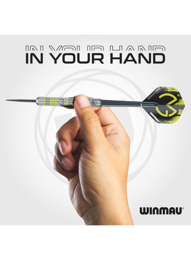 WINMAU Darts Set Michael Van Gerwen MvG Steeltip Gift Case - 50 Piece Dart Set | 20g Steel Tip 90% Tungsten Darts | 4 x Shafts | 4 x Flights | Accessories - Image 3