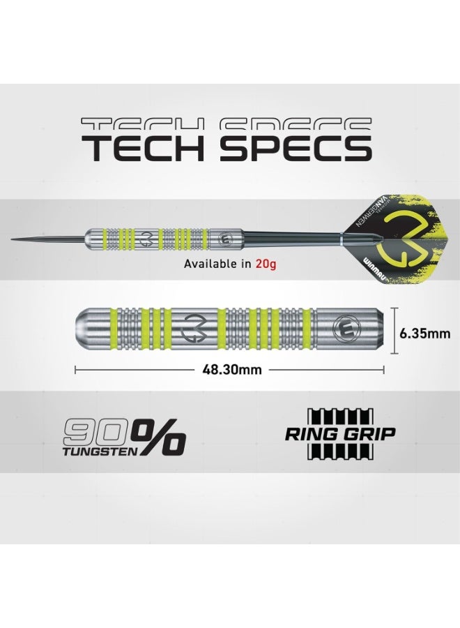 WINMAU Darts Set Michael Van Gerwen MvG Steeltip Gift Case - 50 Piece Dart Set | 20g Steel Tip 90% Tungsten Darts | 4 x Shafts | 4 x Flights | Accessories - Image 2