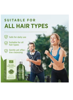 Roycederm Roycederm Tea Tree Antifungal Shampoo: Folliculitis Shampoo for Dry Scalp, Dandruff, and Itchy Scalp - Medicated Clarifying shampoo with Tea Tree Oil, Paraben & Sulfate Free  - Image 3