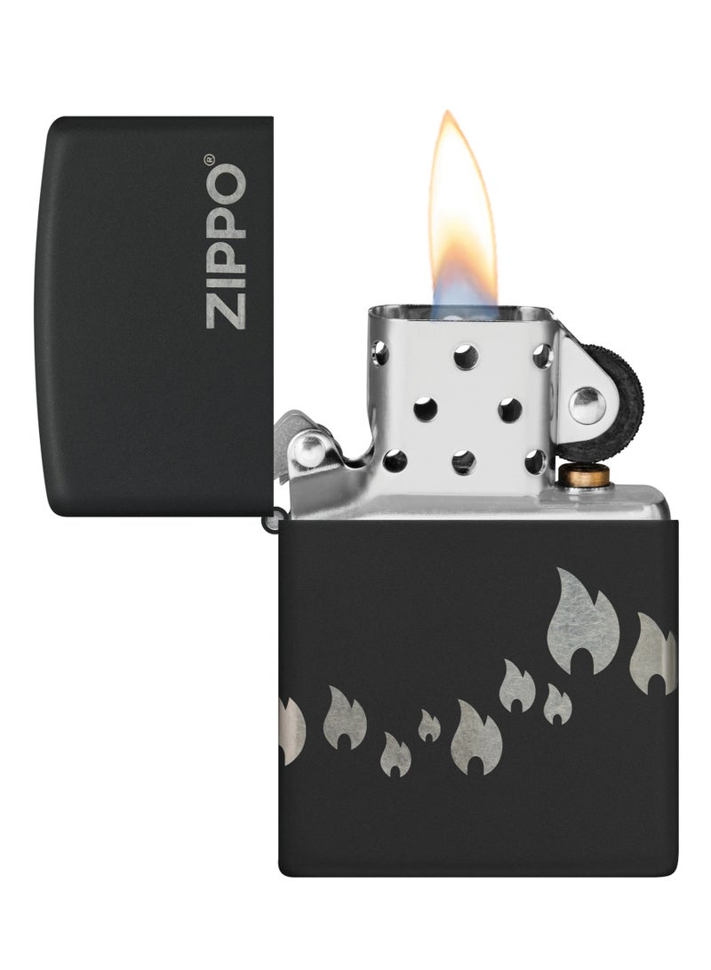 Zippo 48980 218 Zippo Design Black Matte Windproof Lighter - Image 3