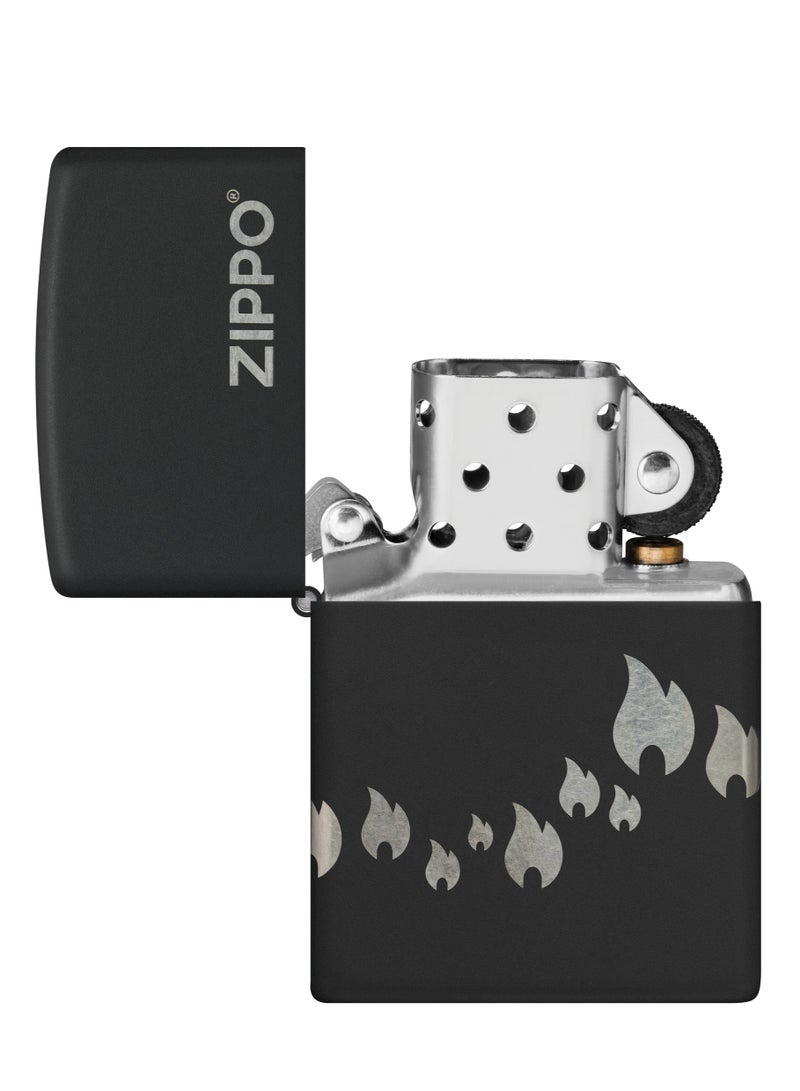 Zippo 48980 218 Zippo Design Black Matte Windproof Lighter - Image 4