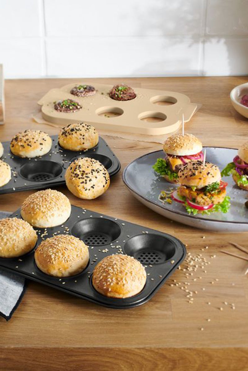 Tchibo طقم خبز برجر ميني، أسود - Image 1