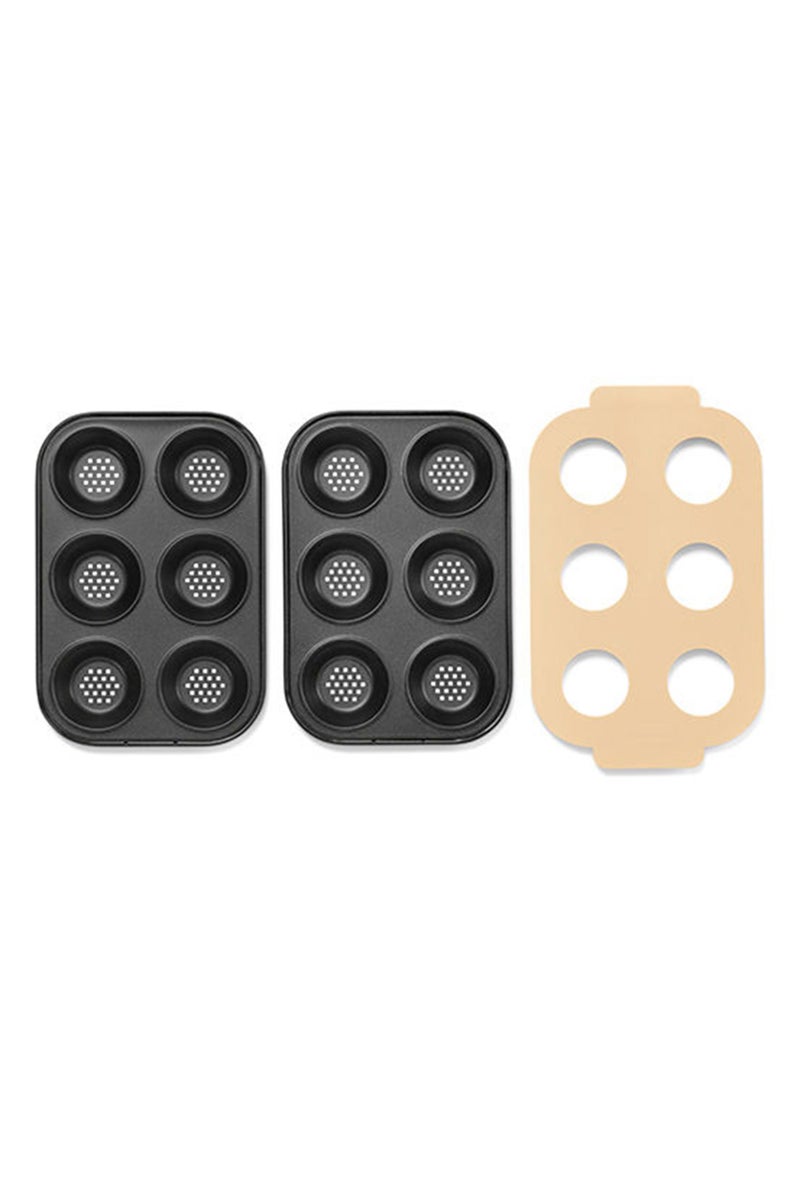 Tchibo طقم خبز برجر ميني، أسود - Image 3