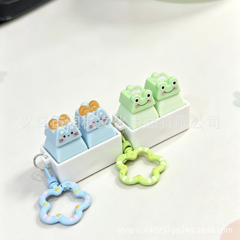 Keyzonic Cheese Animal Fidget Toy Push-Press Silicone Stress Relief Toy (Multicolor) - Image 3