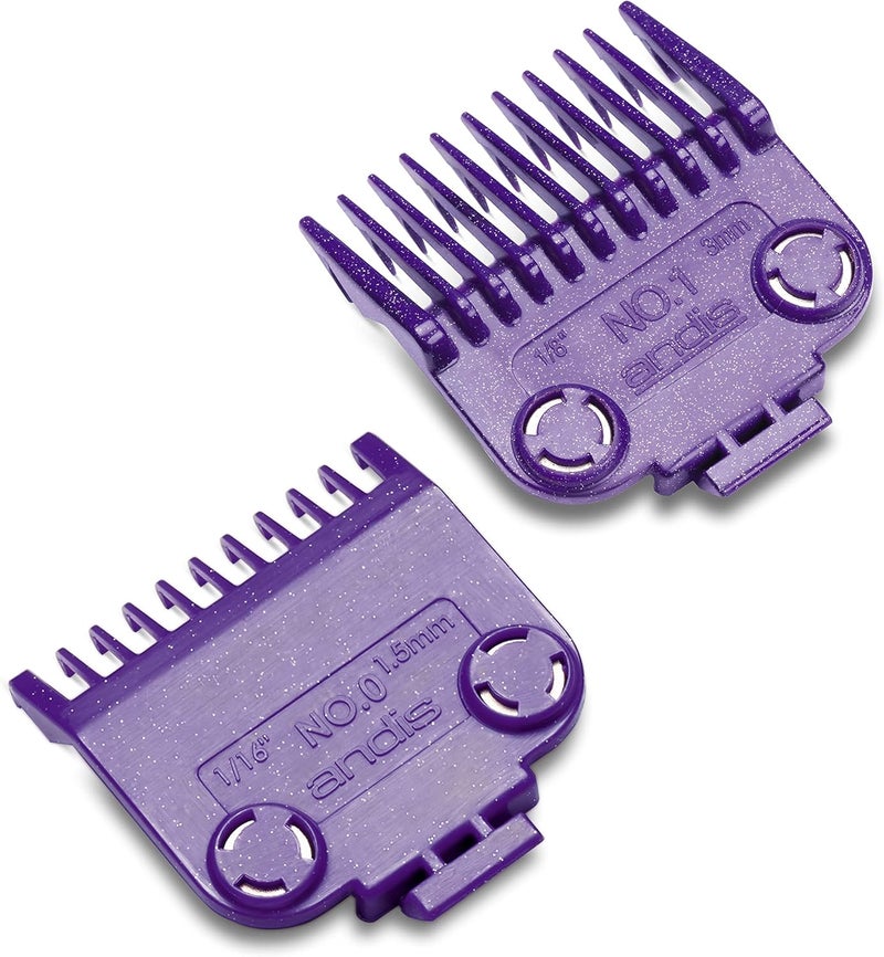 Andis 01900 Master Magnetic Comb Set - Dual Pack (2Pcs) in Purple - Image 1