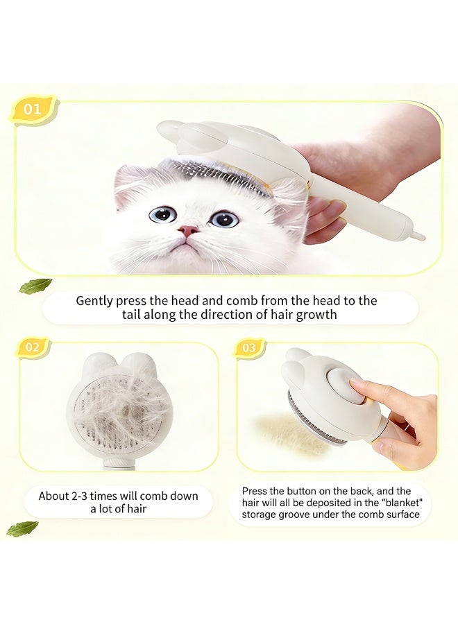 إيبت فرشاة تنظيف ذاتية للقطط والكلاب الصغيرة - لون أبيض - Image 4