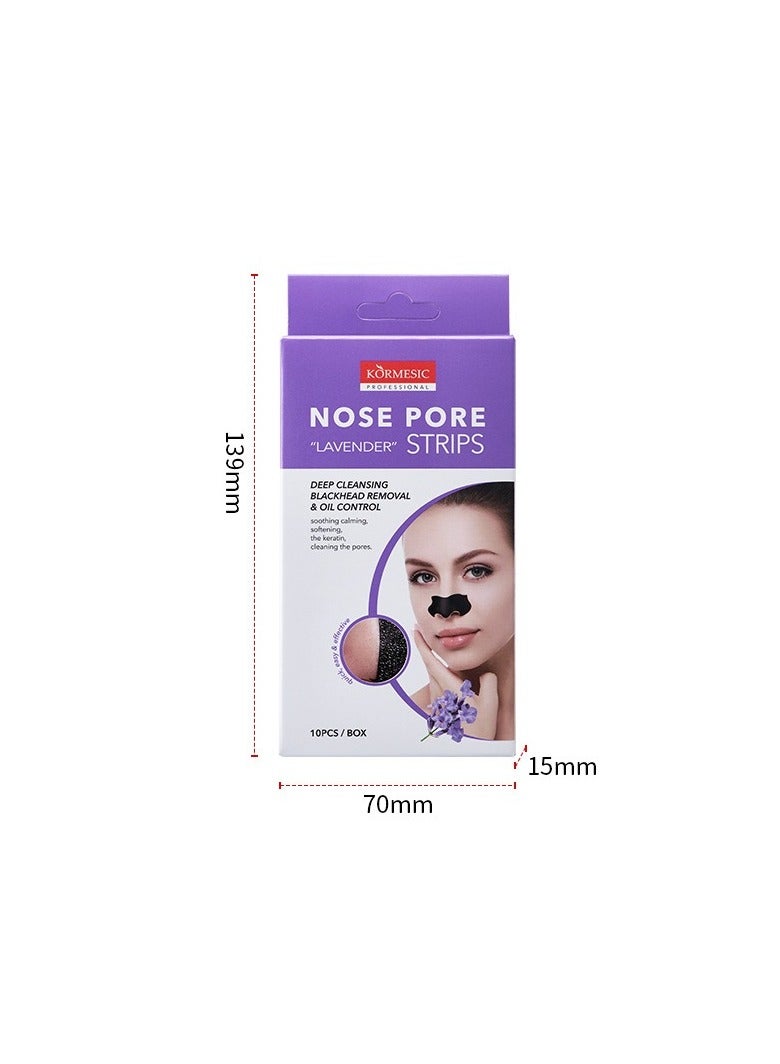 Kormesic قناع الأنف باللافندر، 10 قطع/علبة - منقي ومهدئ - Image 1