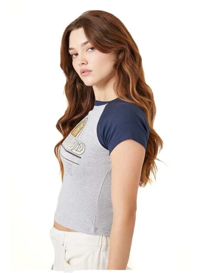 FOREVER 21 Redwood Graphic Raglan Tee - Image 2