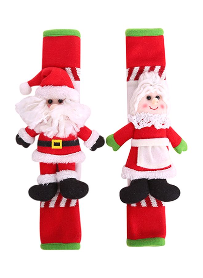 2-Piece Themed Refrigerator Handle Decorative Cover Set Multicolour 15.5 x 33.5cm - Image 1