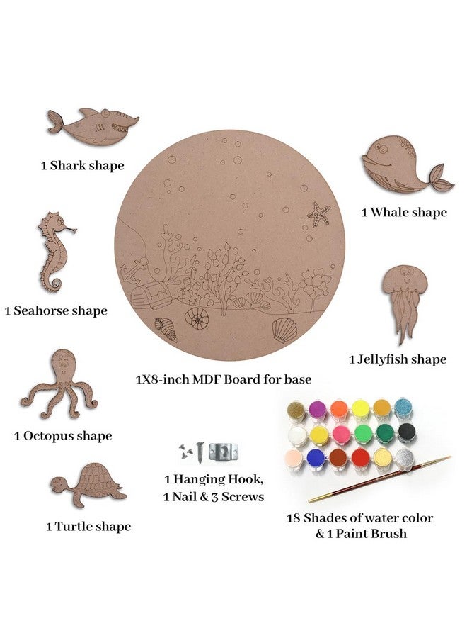 Embroiderymaterial Painting Kit for Kids, Art & Craft Kit, Tool Kit for Kids, Craft Kit, Kids Craft Activity Kit, Wooden Tool Kit for Kids, Craft for Kids, DIY Home Decor (All Material Included) - Image 2