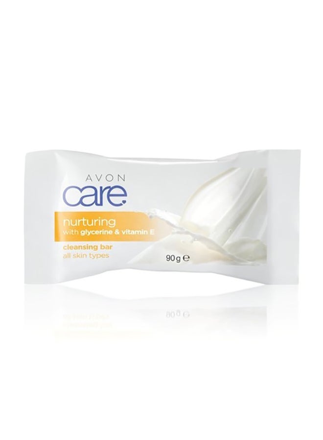 Avon Care With Glycerin And Vitamin E Cleansing Bar White 90ml - (Pack of 5) - Image 2