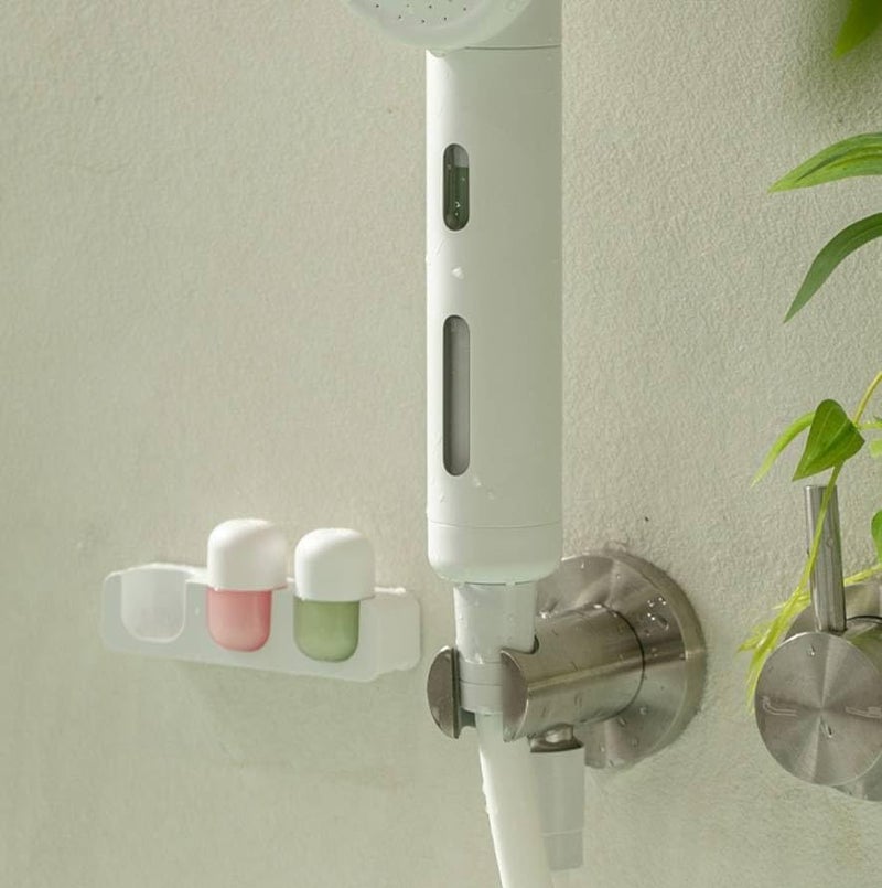SH!FT Vitamin Capsule Holder for Shower Filters Wall Mounted Shower Accessory Plastic Compact Size 10.4 x 2.5 cm Reusable No Tools Needed Easy Installation Fits Most Showers - Image 1