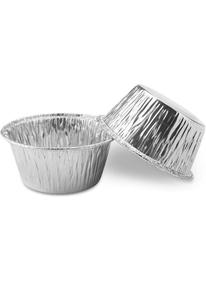 Ramekins Aluminum | Disposable Aluminum Foil | 4 Oz Aluminum Cupcake with Aluminum Foil Baking Standard Size Perfect for Souffle & Creme Brulee Baking Cups-300 Pcs - Image 4