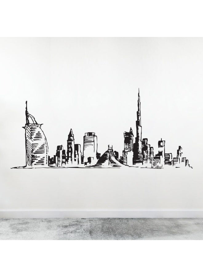 MAXPIX LLC - Dubai Skyline Wall Sticker, Wall Art Sticker for Office, Home, School - Image 1