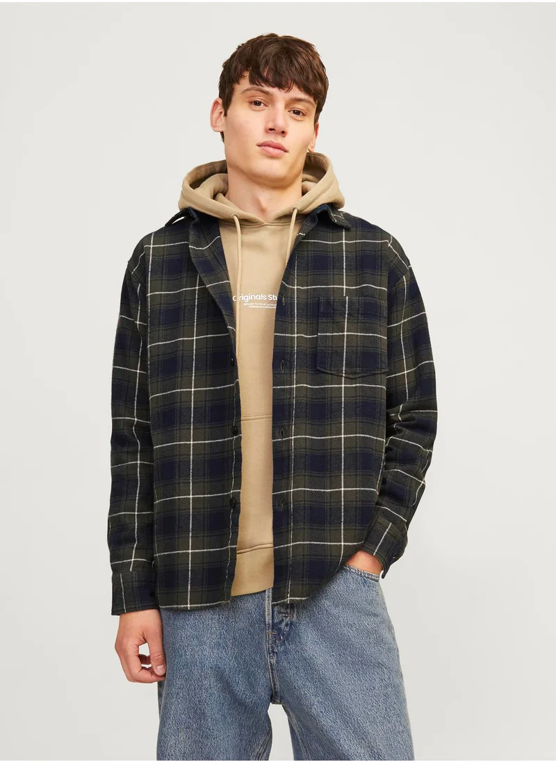 جاك اند جونز Checked Relaxed Fit Shirt