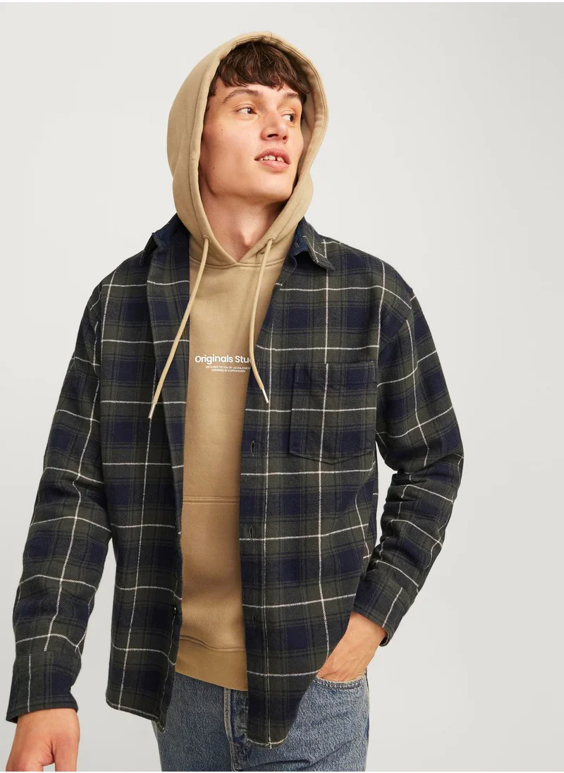 جاك اند جونز Checked Relaxed Fit Shirt