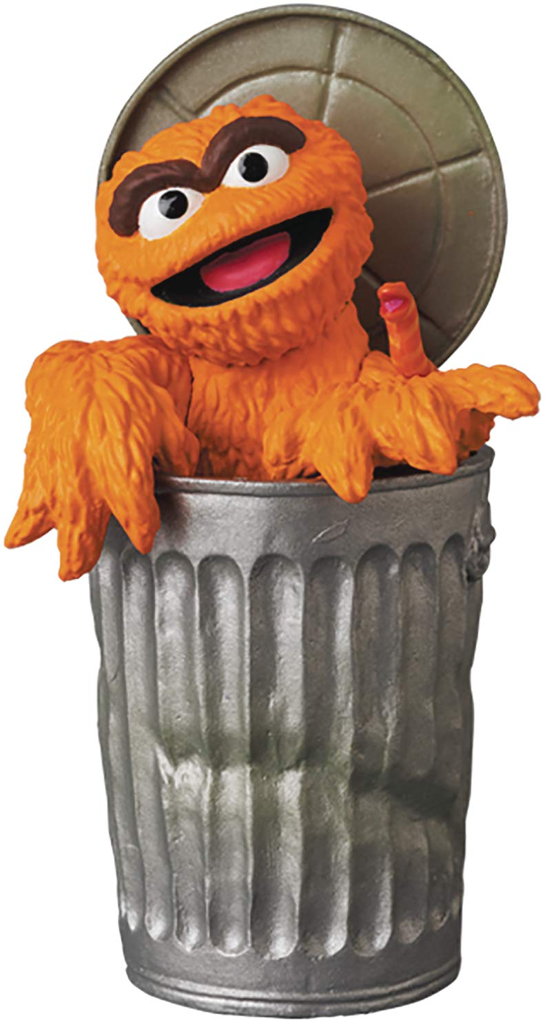 MEDICOM Sesame Street Oscar The Grouch Original Orange Version Ultra Detail Figure - Image 2