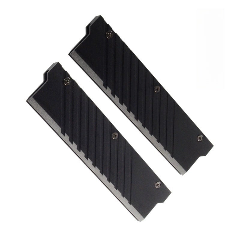 DDR5 Memory Heat Sink: Black Aluminum Alloy, Efficient Heat Dissipation - Easy Installation, Memory Cooler for DDR5 Memory Modules & Computer Systems - Image 1