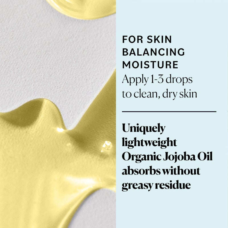 Sky Organics Organic Jojoba Oil for Face, Balancing Oil for Light Hydration & Helps Reduce Excess Oiliness, Suitable For Oily, Combination Skin, 100% Pure & Cold-Pressed, 4 fl. Oz - Image 3