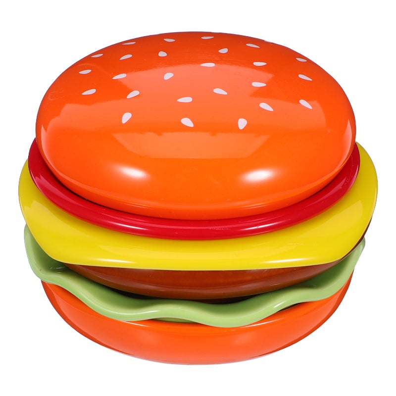 6pcs Dipping Bowls Ceramic Sauce Dish Hamburger Shape Appetizer Plates Serving Dishes for Ketchup Vinegar and Snacks Seasoning - Image 1
