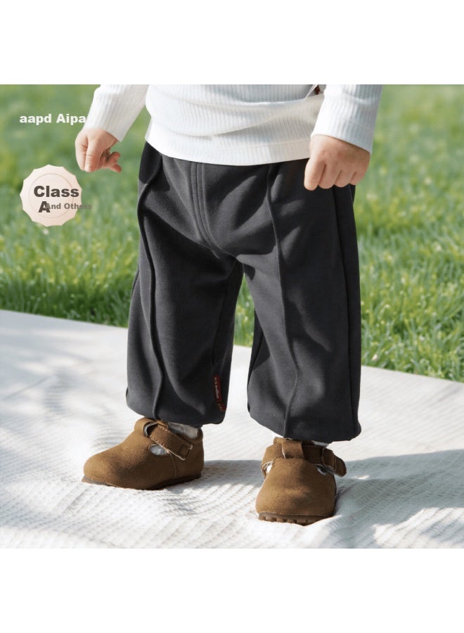 Aqpa [firefly River] Baby Pants Spring Autumn Uni Casual Trousers Wilderness Green Size 80 - Image 1
