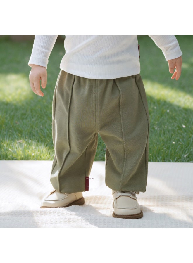 Aqpa [firefly River] Baby Pants Spring Autumn Uni Casual Trousers Wilderness Green Size 80 - Image 2