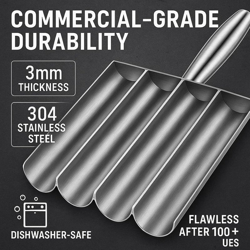 VEMJO Meatball Maker Tool, 304 Stainless Steel Kitchen Manual Non Stick Meatball Maker, Portable Meatball Spoon Ball Maker Kitchen Restaurant Must Have Meatball Making Set，Home Cooking Tools (4-channel) - Image 3