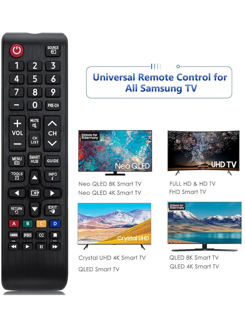 NEW Universal Samsung TV Remote Control - Replacement Remote for All Samsung Smart LCD LED SUHD UHD HDTV 3D TVs (Models: BN59-01199F, BN59-01315A, BN59-01315B, BN59-01315J, BN59-01315D, BN59-01315N) - Image 2