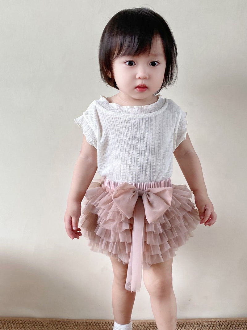 Girls' Summer Mesh Tutu Princess Skirt 2025 Tutu Princess Dress Children'S Puffy Half Skirt Stylish Wrap Skirt - Image 2
