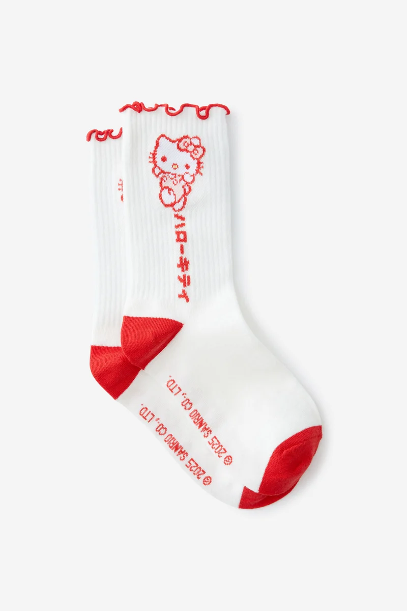 تايبو Hello Kitty Crew Sock S/M