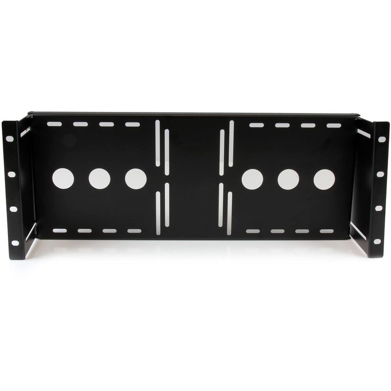 StarTech.com 4U Universal VESA LCD Monitor Mounting Bracket for 19-inch Rack or Cabinet - TAA Compliant - Cold-Pressed Steel Bracket (RKLCDBK) - Image 1