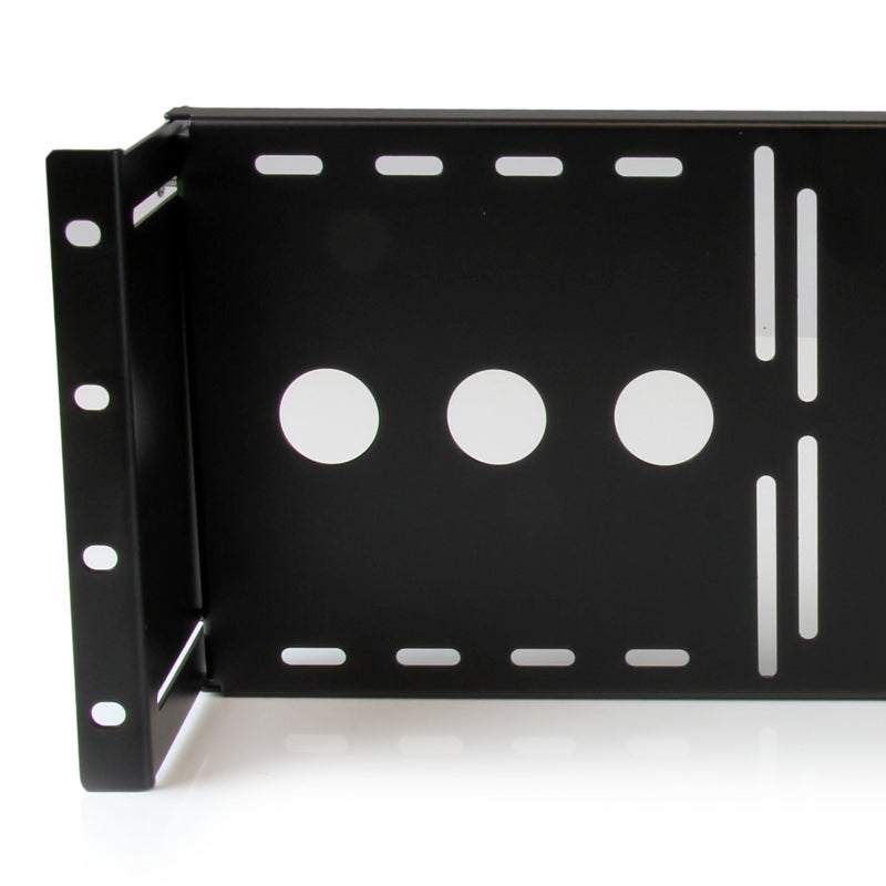 StarTech.com 4U Universal VESA LCD Monitor Mounting Bracket for 19-inch Rack or Cabinet - TAA Compliant - Cold-Pressed Steel Bracket (RKLCDBK) - Image 2