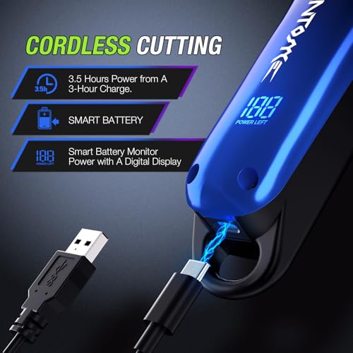 SUPRENT Hair Clippers for Men, Cordless Hair Clippers Set with Type-C Rechargeable, 7000 RPM Powerful Haircutting Clippers - Image 4