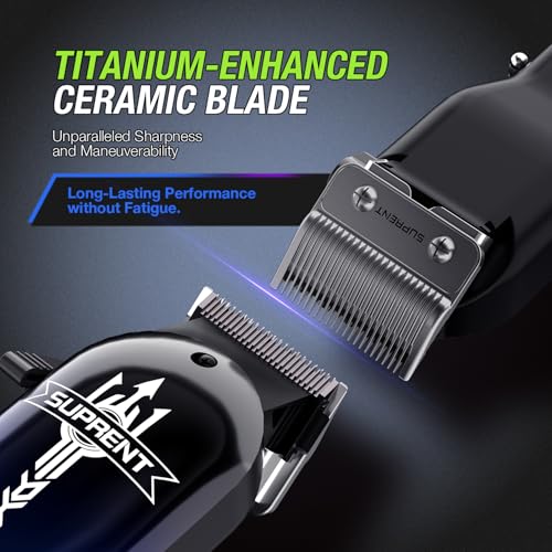 SUPRENT Hair Clippers for Men, Cordless Hair Clippers Set with Type-C Rechargeable, 7000 RPM Powerful Haircutting Clippers - Image 3
