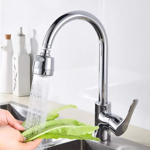 DHRUSIMI 360 Degree Water Swivel Tap Aerator Swivel,Splash-Proof Splash Head for Bathroom Kitchen Tap Nozzle Filter Water Saving Faucet Extender Color very may (Faucet A) - Image 5
