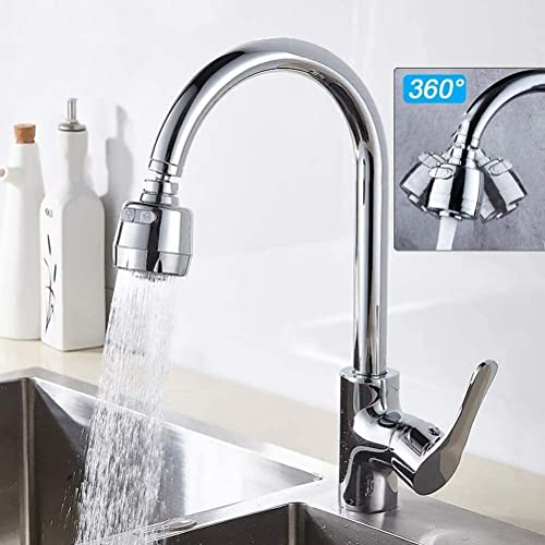 DHRUSIMI 360 Degree Water Swivel Tap Aerator Swivel,Splash-Proof Splash Head for Bathroom Kitchen Tap Nozzle Filter Water Saving Faucet Extender Color very may (Faucet A) - Image 2
