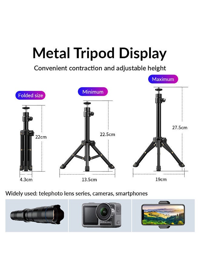 APEXEL APEXEL Mobile Phone 36X Telephoto Lens Kit with Metal Tripod Universal Phone Clip Lens Bag  - Image 4