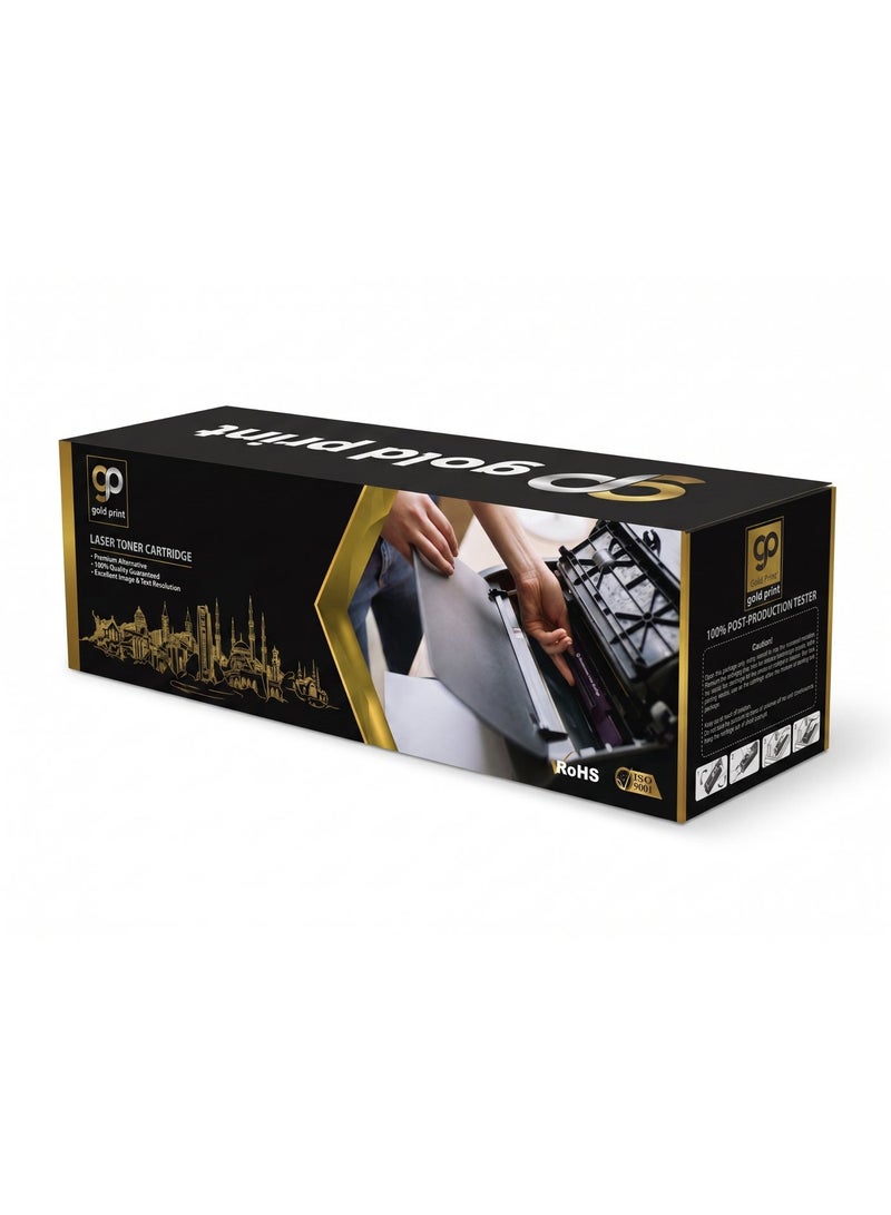 طباعة الذهب Gold Print Premium Toner CartridgeCF287A 83A 137 337 737  Black  Compatible For  Canon Satera MF222dwl, 249dw, 242, MF229dw, MF226dw, MF227DW, MF224dw, MF222dw, MF216N, Canon imageCLASS LBP151dw, 243d, 229dw, 212w, 211, 216n, MF249dw, 246dn, 244dw, 236n, 233n, 232w, 226dn, 215, 223d, D570, Canon I-SENSYS LBP151dw, MF231, MF232w, MF235, MF237w, MF241d, MF244dw, MF246dn, MF247dw, MF249dw, HP LaserJet Pro MFP M125, 127fn, 127fw, HP laserJet Pro M225dn, M225DW, M225rdn, M201dw, M201n, Toner: Refined toner is infinitely close to original toner to achieve high color printing. - Image 1