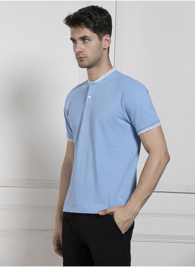 Dennis Lingo Regular Fit Blue Cotton T-Shirt – Stylish and Comfortable  - Image 3