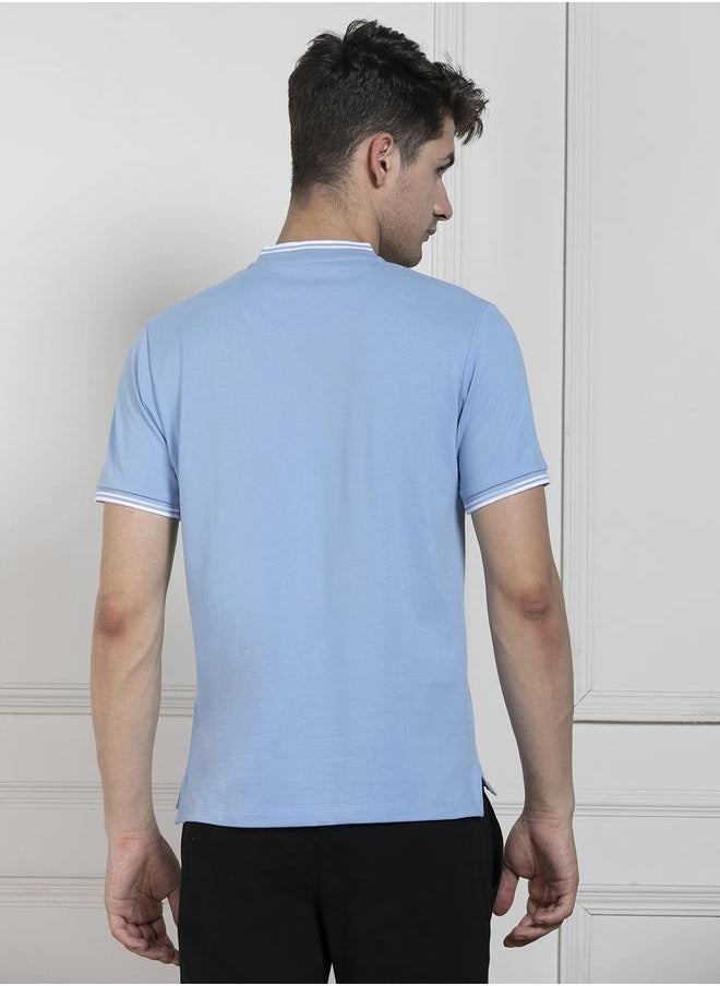 Dennis Lingo Regular Fit Blue Cotton T-Shirt – Stylish and Comfortable  - Image 5
