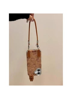Arabest LABUBU Case for Phone - Mini Plush Three-Dimensional Design with Hanging Strap, Protective Case for All Models, Perfect for Everyday Use and Gift Giving (Brown, iPhone 15 Pro Max)  - Image 3