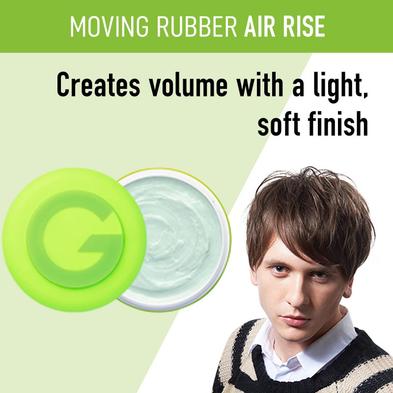 GATSBY Moving Rubber Air Rise Hair Wax, English Version, 80g/2.8oz - Image 3
