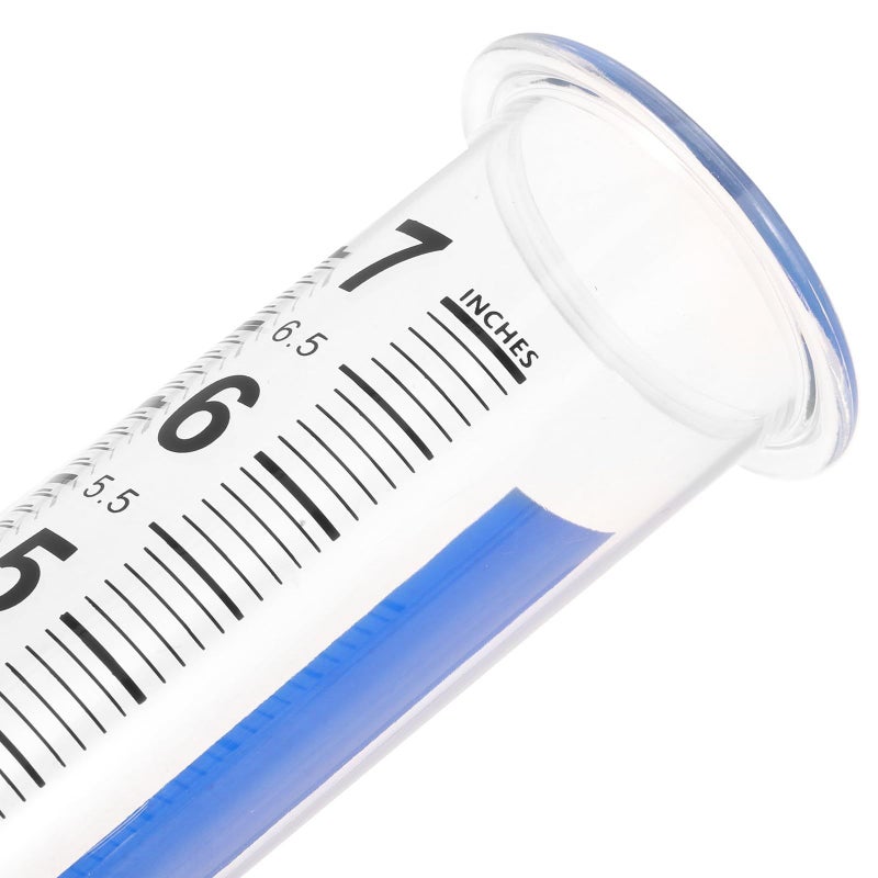 Plastic Rain Gauge with Blue Markings Garden Outdoor Farming Rainfall Measuring Tool - Image 4