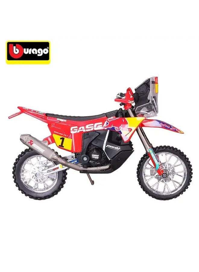 Bburago 1 18 Scale Red Bull 2023 GASGAS RX450F Alloy Motorcycle Model Toy - Image 5