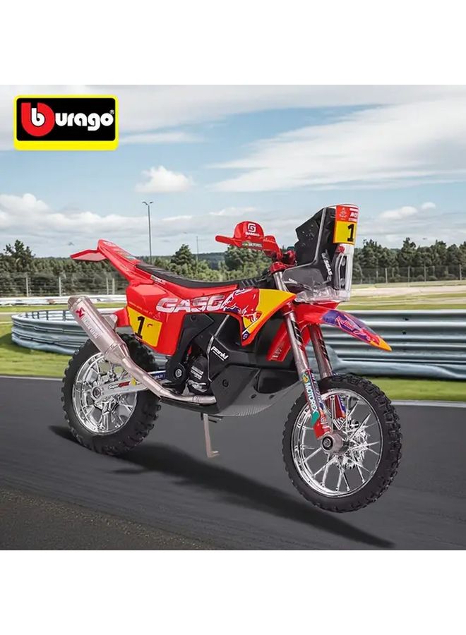 Bburago 1 18 Scale Red Bull 2023 GASGAS RX450F Alloy Motorcycle Model Toy - Image 2