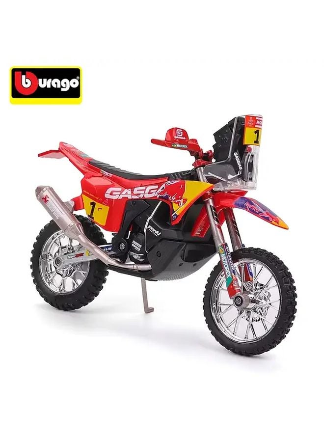 Bburago 1 18 Scale Red Bull 2023 GASGAS RX450F Alloy Motorcycle Model Toy - Image 1
