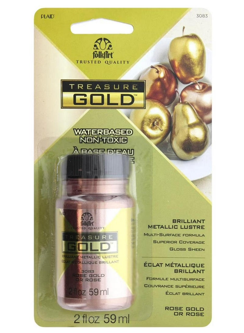 بلايد طلاء فولكارت تريجر جولد 3083، لون ذهبي وردي لامع، 59 مل - Image 1